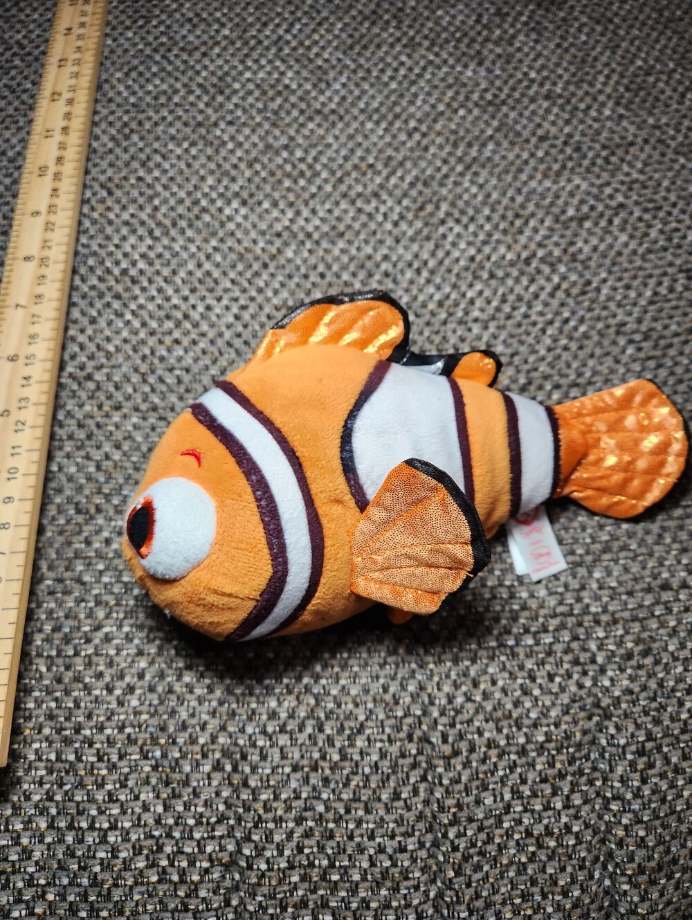 8-inch Ty Disney "Sparkle Nemo" clownfish plush